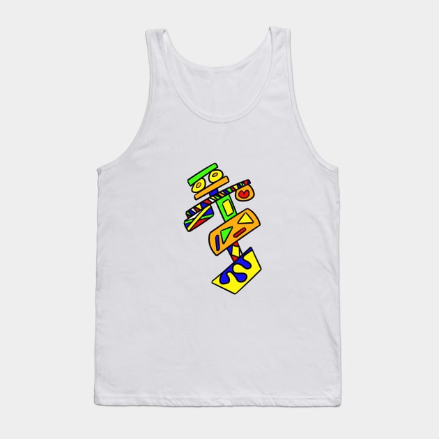 Bright Duck Totem Tank Top by VazMas Design